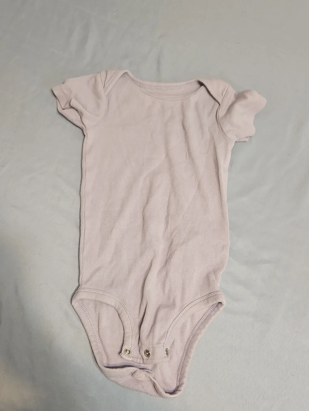 Carter's Light Pink Ribbed Baby One-Piece Bodysuit